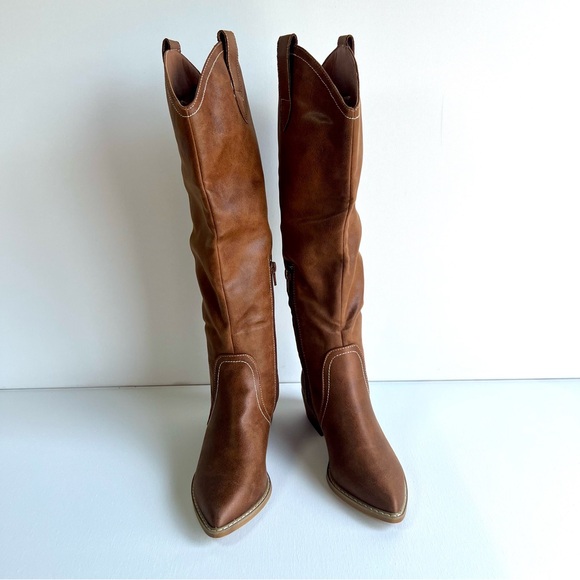 Oasis Society • Charlee Western Style Faux Leather Knee High Boots • Women’s 6 - Picture 8 of 14